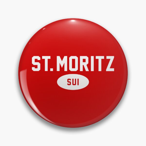 Item preview, St. Moritz SUI / Snow (White) / Red Background designed and sold by PEK1787.