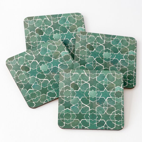 Item preview, Green Star Spanish Tile designed and sold by ricoflinn.