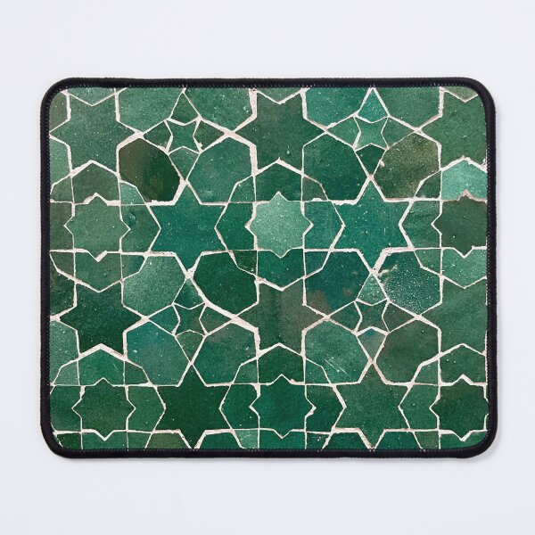 Item preview, Green Star Spanish Tile designed and sold by ricoflinn.