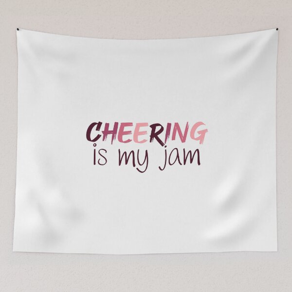 Item preview, Cheering is my Jam | Cheer | Cheer Coach | Cheer Team | Cheerleading designed and sold by ShoniwDesigns.