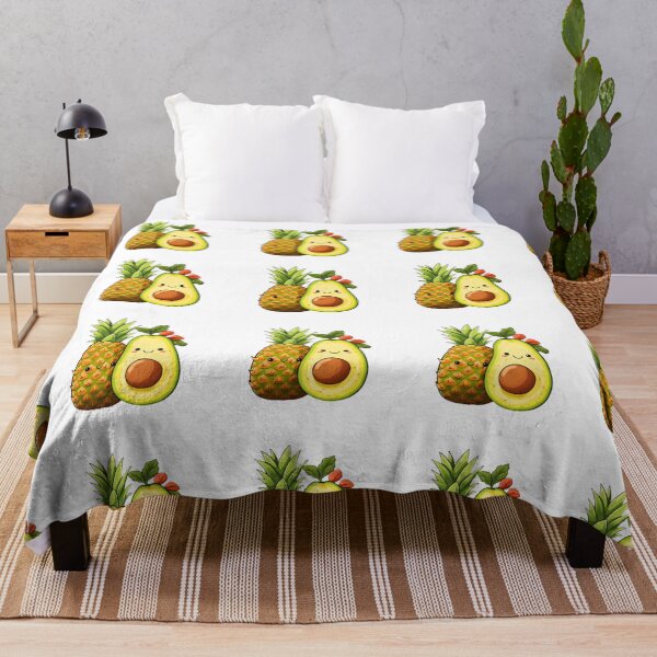 Item preview, avocado and pineapple cute designed and sold by DiangelShop.