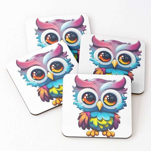Item preview, Rainbow Enigma: The Multi-Colored Whimsical Owl designed and sold by Garmentz.