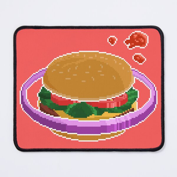 Item preview, Pixel Art Burger Planet designed and sold by PixelCarvel.