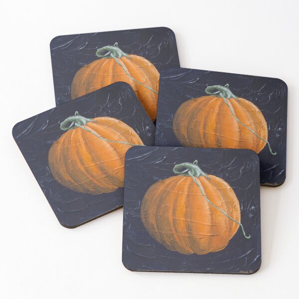 Item preview, Whimsical Pumpkin Acrylic Painting designed and sold by GraceThorpeArt.
