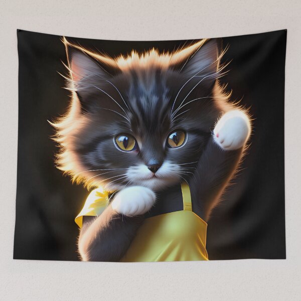 Item preview, Dancing cat - Modern digital art designed and sold by Ai-michiart.