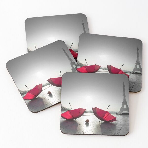 Item preview, Two umbrellas next to the Eiffel tower designed and sold by assaf.