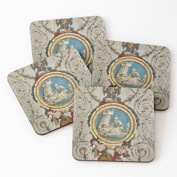 Item preview, French Baroque grotesque painting with cameo designed and sold by ricoflinn.