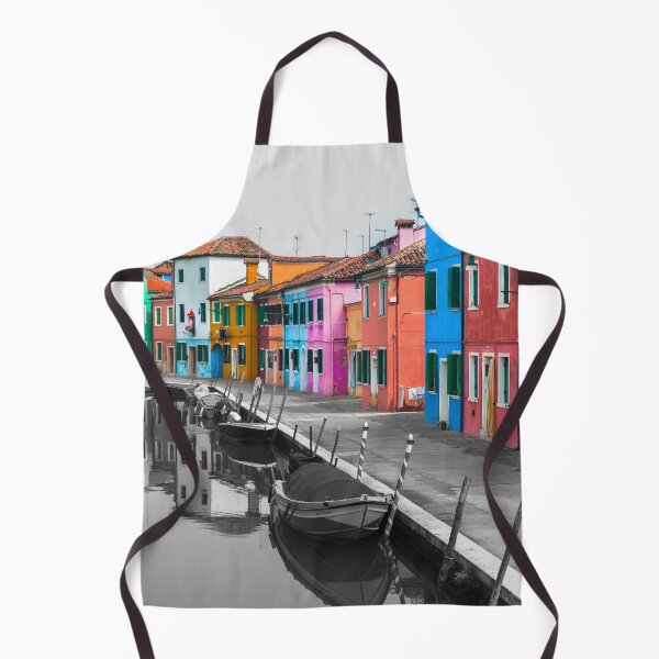 Item preview, Multi-coloured houses next to a canal designed and sold by assaf.