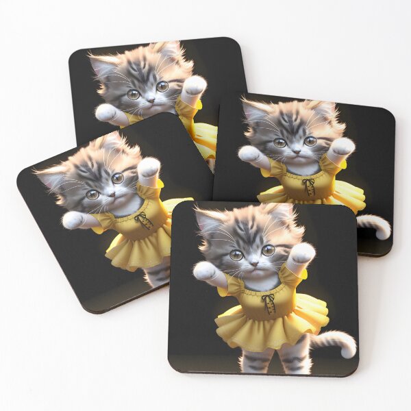 Item preview, Dancing cat - Modern digital art designed and sold by Ai-michiart.
