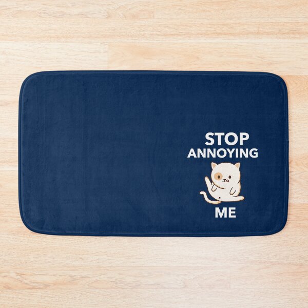 Item preview, Stop Annoying Me -kawaii white cat sitting designed and sold by coopernathaniel.