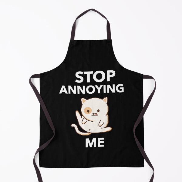 Item preview, Stop Annoying Me -kawaii white cat sitting designed and sold by coopernathaniel.