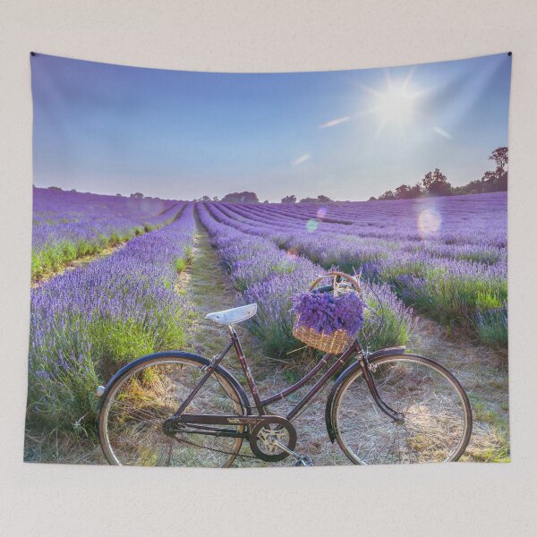 Item preview, Bicycle in a Lavender field designed and sold by assaf.