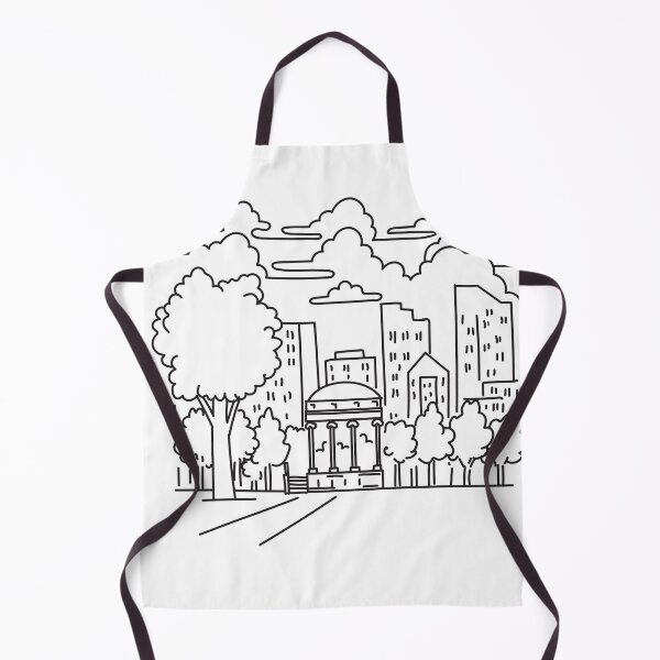 Item preview, Boston Common in downtown Boston Massachusetts USA Mono Line Art designed and sold by patrimonio.