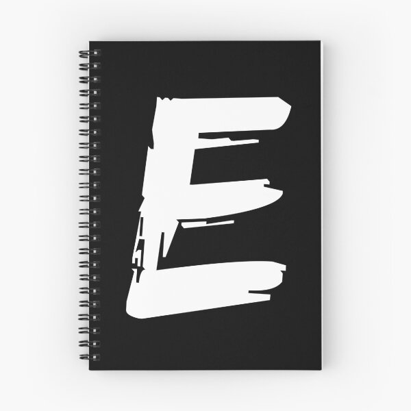 Item preview, E BRUSH STYLE CAPITAL LETTER INITIAL T-SHIRT MODERN MINIMALIST FONT LOGO TYPEFACE LETTERING TYPOGRAPHY MONOGRAM TEE designed and sold by prezziefactory.