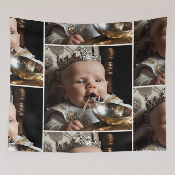 Item preview, Born With A Silver Spoon In One's Mouth - Royal Utensil designed and sold by visualidioms.