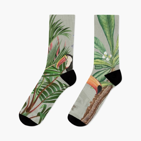 Item preview, Watercolor Tropical Forest & Toucan Birds designed and sold by idovedesign.