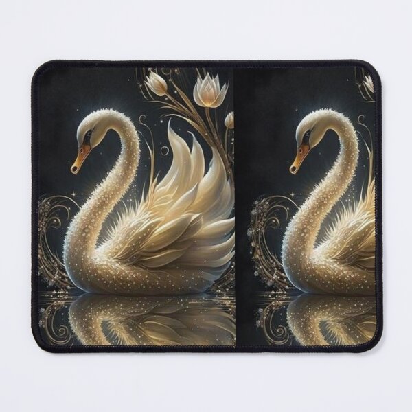Item preview, Golden colour Swans image designed and sold by JayaNayak.