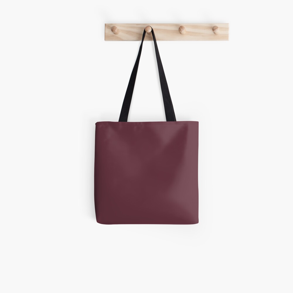 burgundy tote