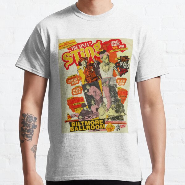 The Ninja Sting Ninja Man At Biltmore Ballroom Dancehall Flyer Classic T-Shirt