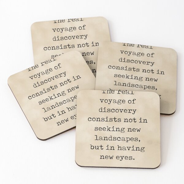 Item preview, The real voyage of discovery - Marcel Proust Quote - Literature - Typewriter Print - Vintage designed and sold by Studio Grafiikka.