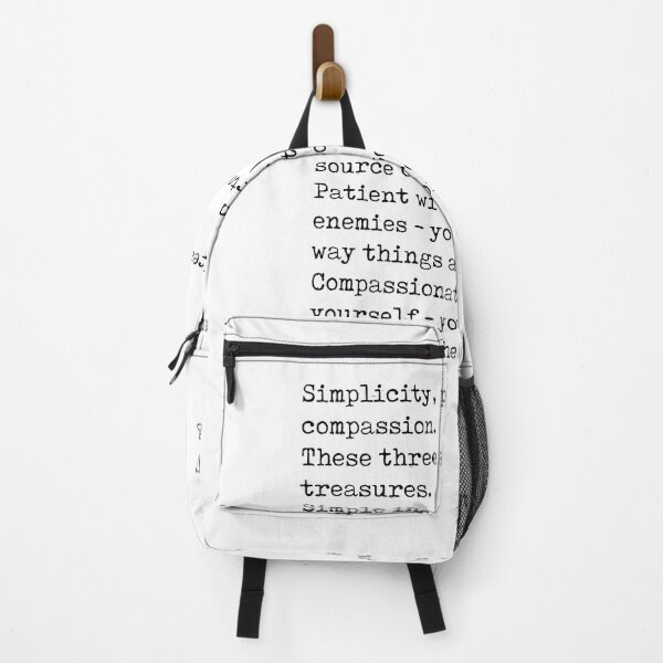 Item preview, Lao Tzu Quote - Tao Te Ching - Simplicity, Patience, Compassion - Minimalist, Typewriter Print designed and sold by Studio Grafiikka.
