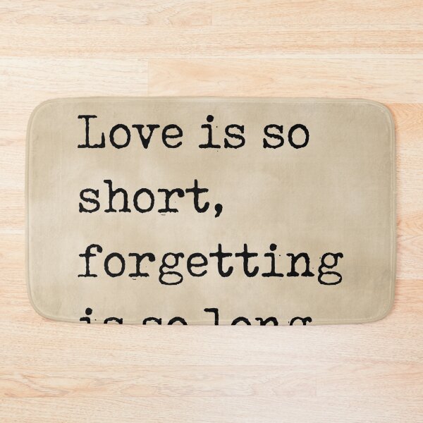 Item preview, Love is so short, forgetting is so long - Pablo Neruda Quote, Literature, Typewriter Print - Vintage designed and sold by Studio Grafiikka.