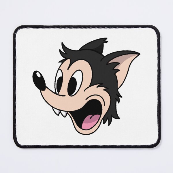 Item preview, Cartoon Black Wolf Art Design designed and sold by BambinosDeli.
