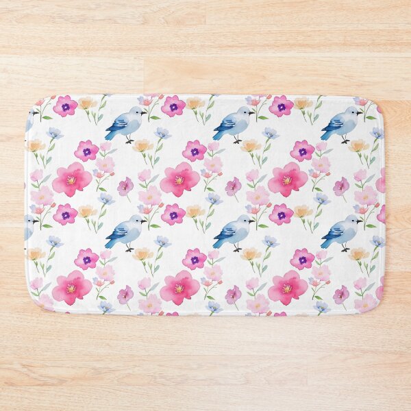 Item preview, Bird with flower seamless pattern watercolor designed and sold by Jayjaynaenae.