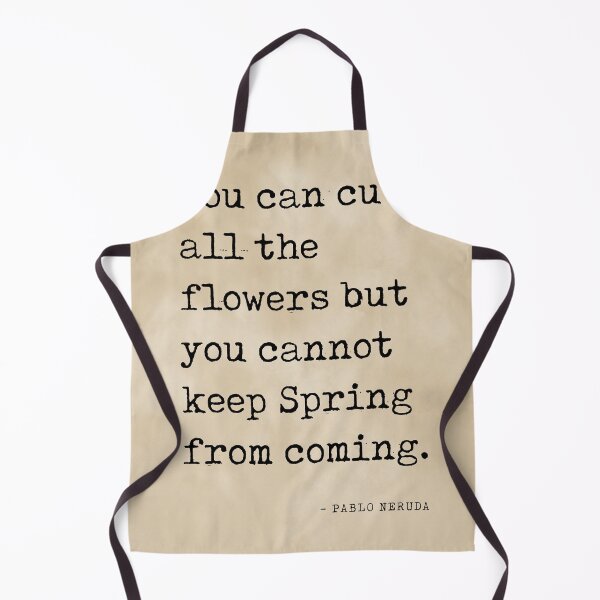 Item preview, You can cut all the flowers - Pablo Neruda Quote - Literature - Typewriter Print - Vintage designed and sold by Studio Grafiikka.