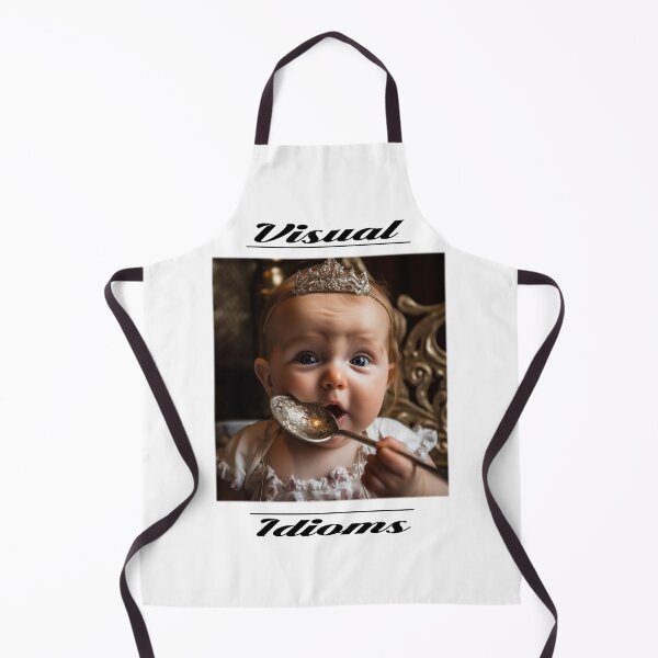 Item preview, Born With A Silver Spoon In One's Mouth - Vintage designed and sold by visualidioms.