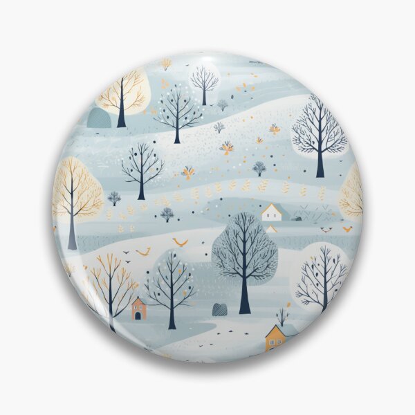 Item preview, aesthetic winter illustration pattern designed and sold by Clara Designs.