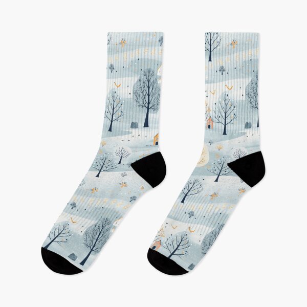 Item preview, patrón de ilustración estética de invierno designed and sold by Clara Designs.