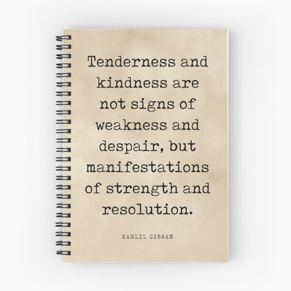 Item preview, Tenderness and kindness - Kahlil Gibran Quote - Literature - Typewriter Print 3 - Vintage designed and sold by Studio Grafiikka.