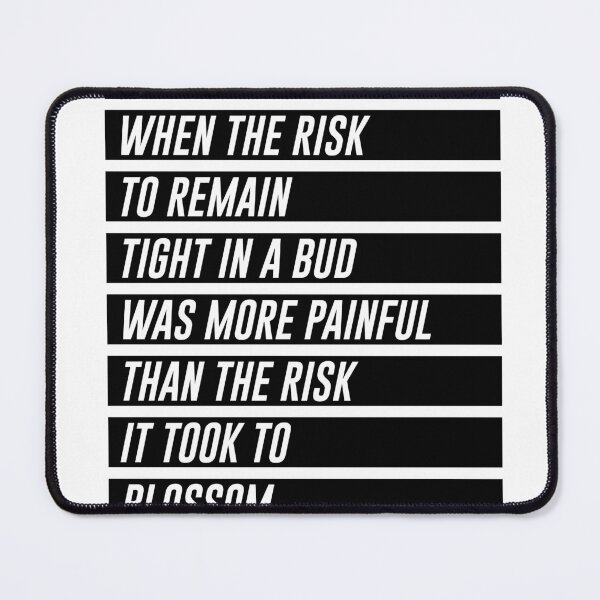 Item preview, Anais Nin Quote - The risk it took to blossom - Minimalist, Typographic Print - Motivational designed and sold by Studio Grafiikka.