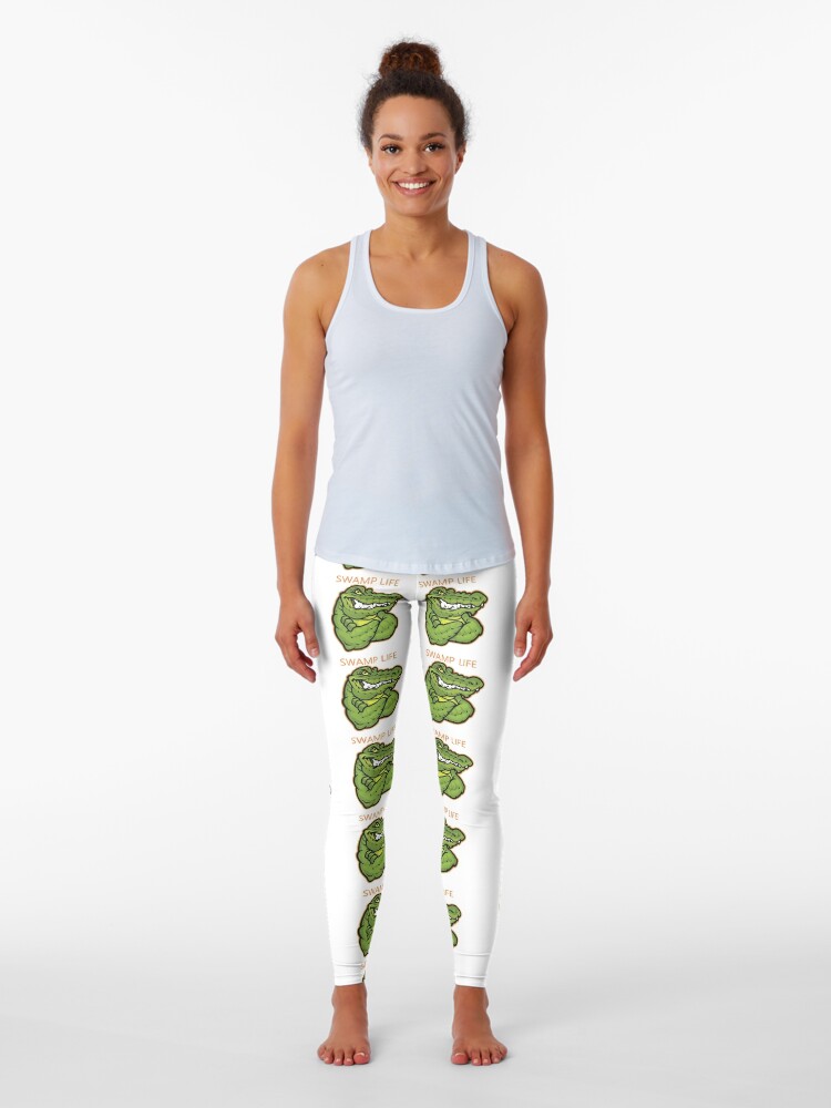 swamp life gator. Leggings for Sale by Mountain Gate Cricket Club