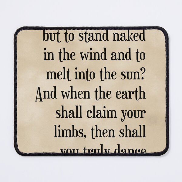 Item preview, Truly dance - Kahlil Gibran Quote - Literature - Typography Print - Vintage designed and sold by Studio Grafiikka.