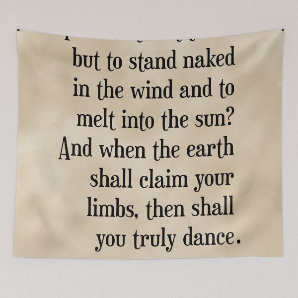Item preview, Truly dance - Kahlil Gibran Quote - Literature - Typography Print - Vintage designed and sold by Studio Grafiikka.