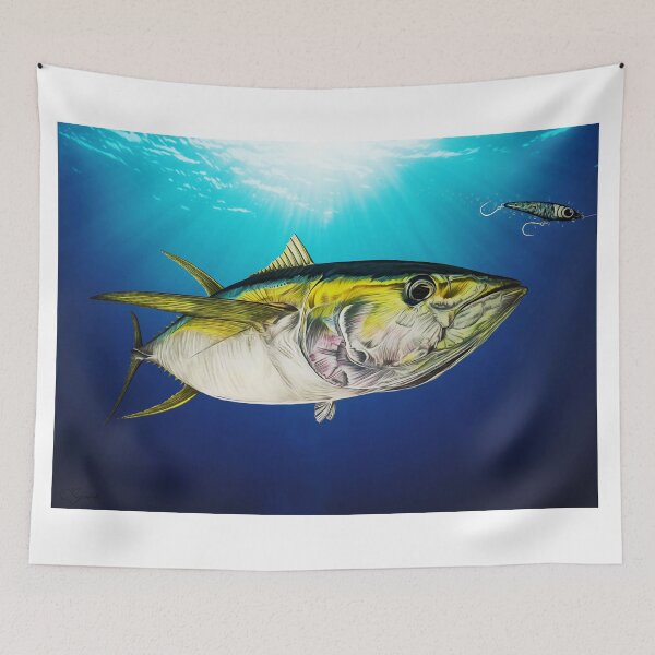 Item preview, Yellowfin tuna and stick bait designed and sold by Paul Kyriakides.