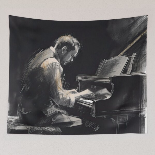 Item preview, Man playing the piano designed and sold by abmkf.