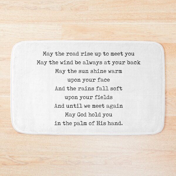 Item preview, Irish Blessing - May the road rise up to meet you 1 - Celtic, Gaelic Prayer - Minimal, Typewriter designed and sold by Studio Grafiikka.