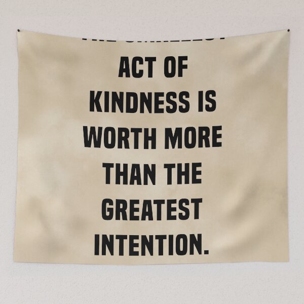 Item preview, The Smallest Act Of Kindness Is Worth More, Kahlil Gibran Quote, Literary Typography Print, Vintage designed and sold by Studio Grafiikka.