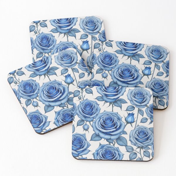 Item preview, "Hand Drawn" Blue Roses designed and sold by Sun-Soles.
