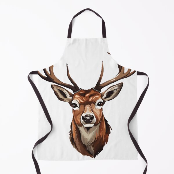Item preview, Vibrant Majesty - Painted Deer Head Illustration designed and sold by aigcx.