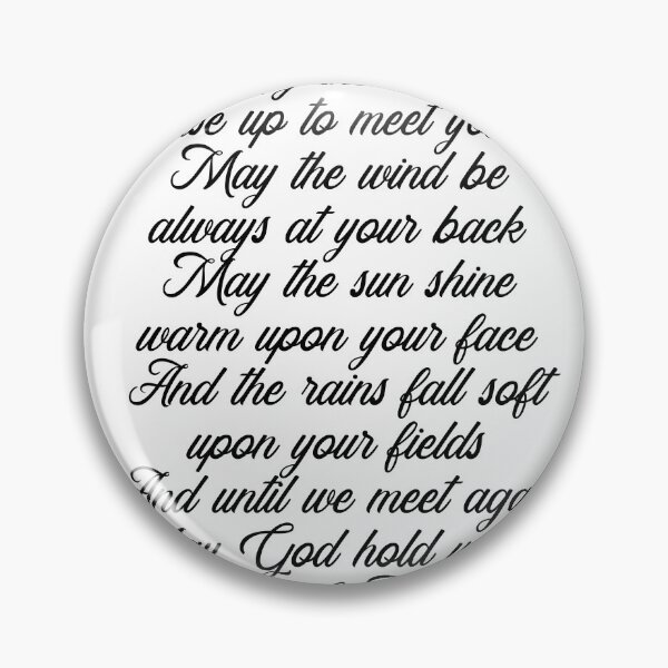Item preview, Irish Blessing - May the road rise up to meet you 2 - Celtic, Gaelic Prayer - Minimal, Typewriter designed and sold by Studio Grafiikka.