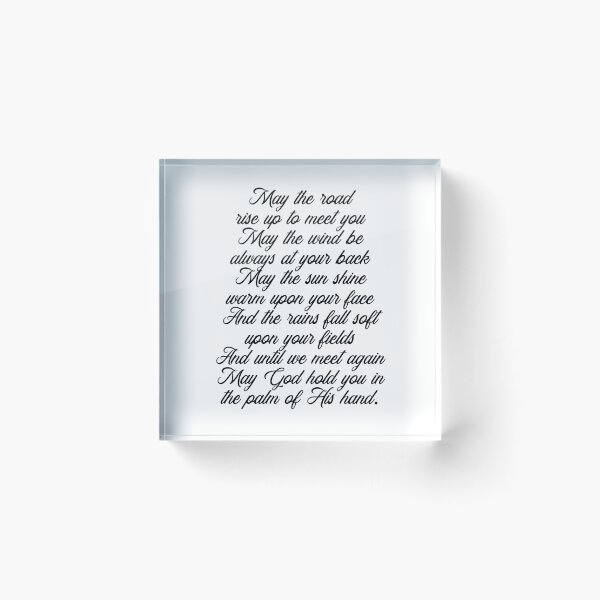 Item preview, Irish Blessing - May the road rise up to meet you 2 - Celtic, Gaelic Prayer - Minimal, Typewriter designed and sold by Studio Grafiikka.