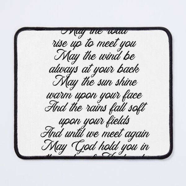 Item preview, Irish Blessing - May the road rise up to meet you 2 - Celtic, Gaelic Prayer - Minimal, Typewriter designed and sold by Studio Grafiikka.