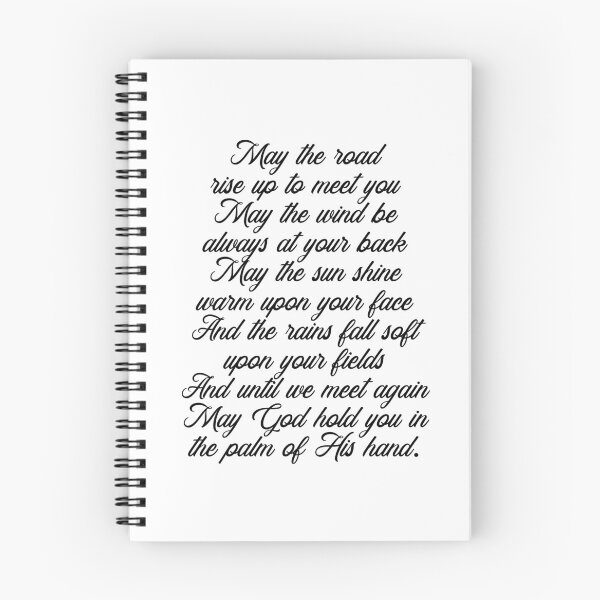 Item preview, Irish Blessing - May the road rise up to meet you 2 - Celtic, Gaelic Prayer - Minimal, Typewriter designed and sold by Studio Grafiikka.