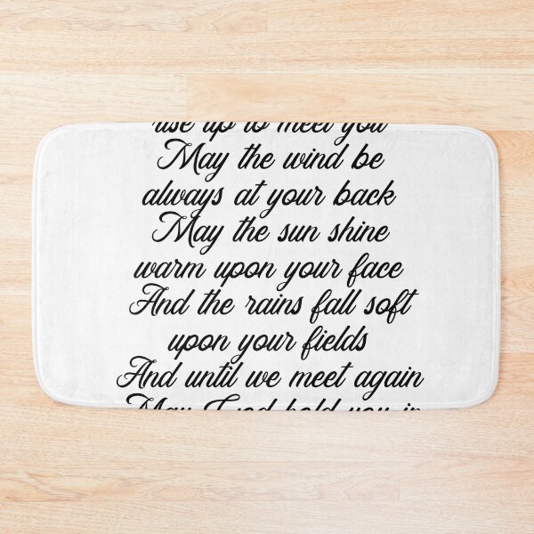 Item preview, Irish Blessing - May the road rise up to meet you 2 - Celtic, Gaelic Prayer - Minimal, Typewriter designed and sold by Studio Grafiikka.
