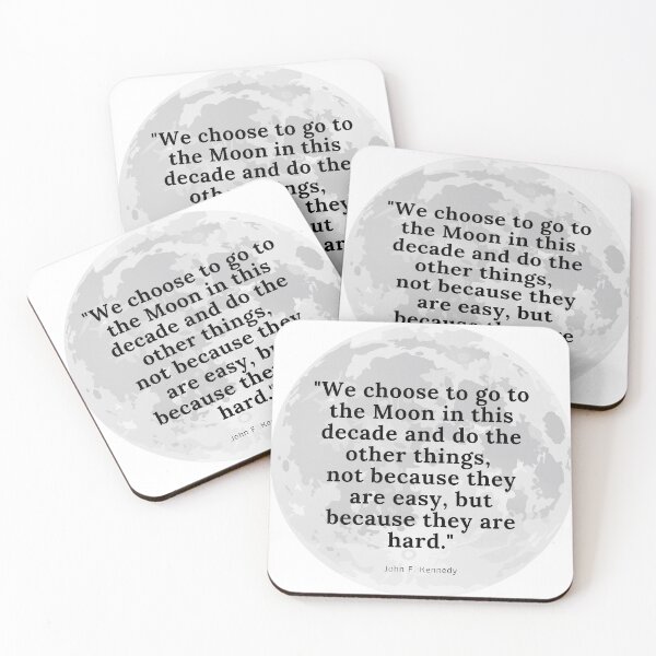 Item preview, We Choose To Go The Moon Quote - Bold with Moon designed and sold by anne-dromeda.