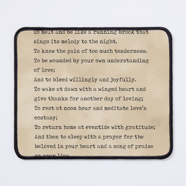 Item preview, On Love - Kahlil Gibran Poem - Literature - Typewriter Print - Vintage designed and sold by Studio Grafiikka.